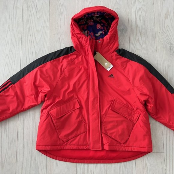 Adidas GN7377  Cny X-Bu Short Sport Jacket Scarlett Red - Picture 4 of 6